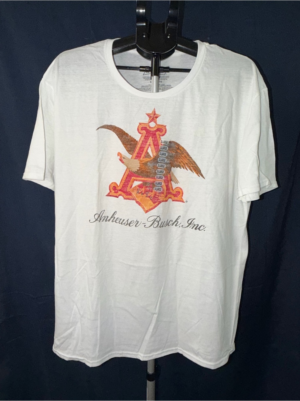 Budweiser Anheuser-Busch Graphic Tee (XL) – Classic Eagle Logo